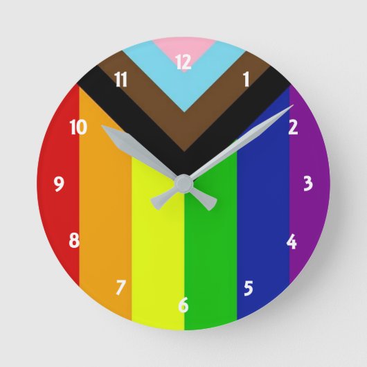 Horloge Ronde LGBTQ+ Pride Round Clock (Recto)