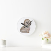 Horloge Ronde Lhasa Apso (A) (Maison)