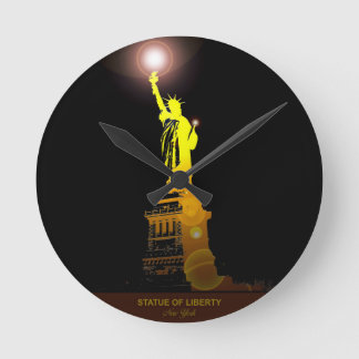 Horloge Ronde L'heure de la liberté : La statue du mur de libert