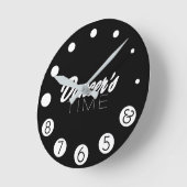 Horloge Ronde L'heure du danseur. (Angle)