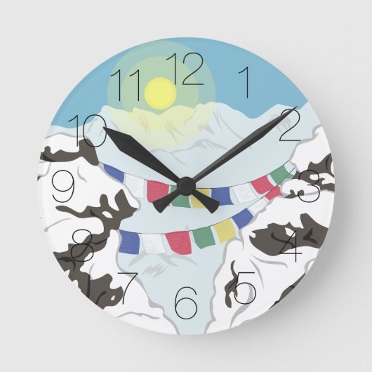 Horloge Ronde L'Himalaya (Recto)