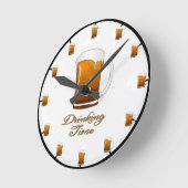 Horloge Ronde L'horloge de bière "de temps potable" (Angle)
