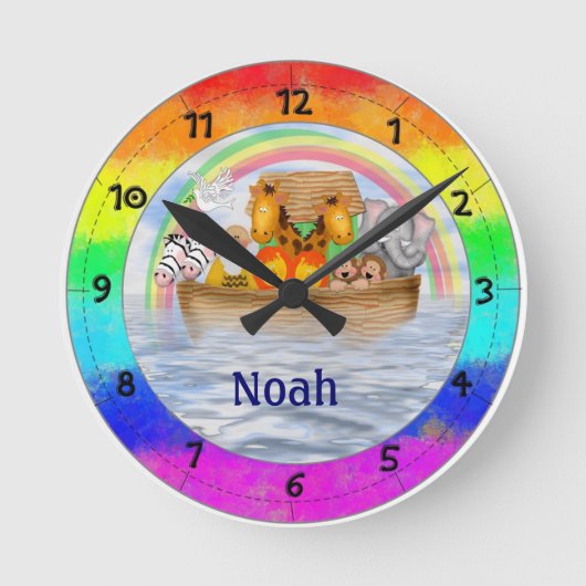 Horloge Ronde L'horloge murale personnalisée par arche de Noé (Recto)