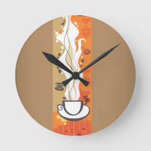 Horloge Ronde L'horloge murale Tasse à café