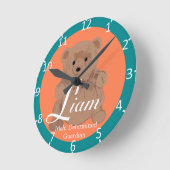 Horloge Ronde Liam bicolore (Angle)
