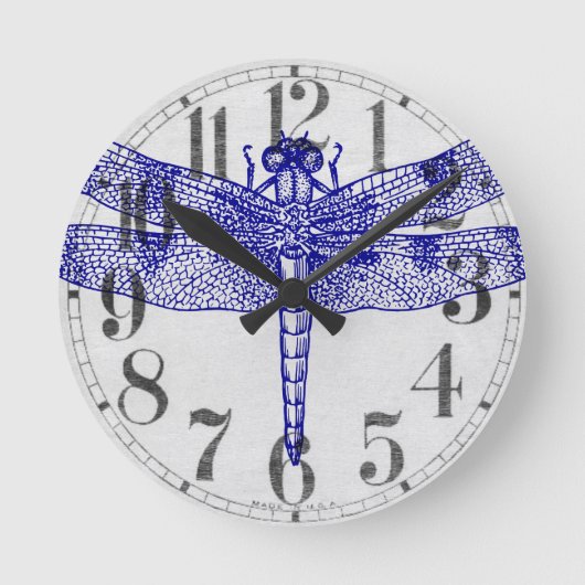 Horloge Ronde Libellule (Recto)