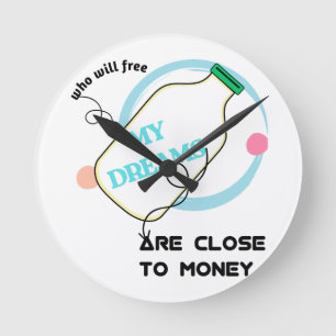 Horloge Ronde Libérer mes rêves