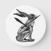 Horloge Ronde Lièvres se reposants (Recto)