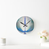 Horloge Ronde Ligne bleue | Georgia O'Keeffe | (Maison)