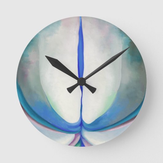 Horloge Ronde Ligne bleue | Georgia O'Keeffe | (Recto)