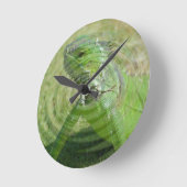 Horloge Ronde L'Iguana verte (Angle)