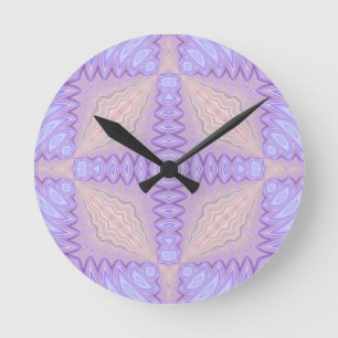 Horloge Ronde Lilac Silk Abstract Two Christmas Gift