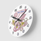 Horloge Ronde Lily Beautician (Angle)