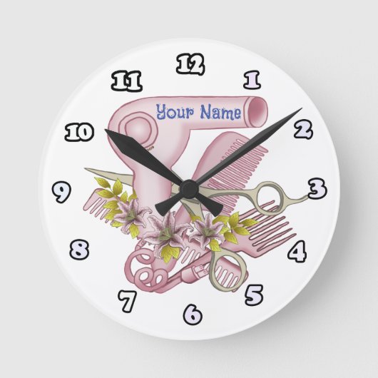 Horloge Ronde Lily Beautician (Recto)