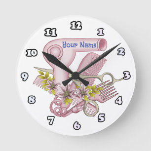 Horloge Ronde Lily Esthéticienne