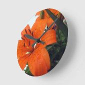 Horloge Ronde Lily Orange (Angle)