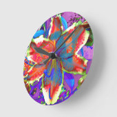 Horloge Ronde Lily rétro (Angle)