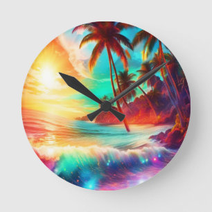 Horloge Ronde L'Imaginaire Tropical