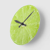 Horloge Ronde Lime frais (Angle)