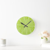 Horloge Ronde Lime frais (Maison)
