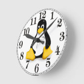Horloge Ronde Linux Tux Products (Angle)