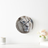Horloge Ronde Lion blanc (Maison)