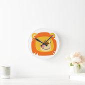 Horloge Ronde Lion caricature doux Yummy (Maison)
