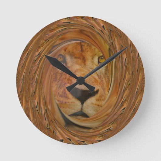 Horloge Ronde Lion sourire (Recto)