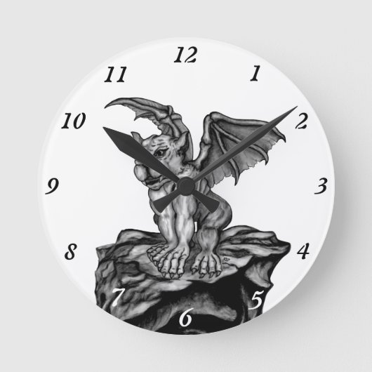 Horloge Ronde Little Golem Gargoyle (Recto)