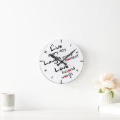Horloge Ronde Live, Laugh, Love Design Wall clock (Maison)