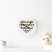 Horloge Ronde Livres cool Lecture Hommes Femmes Livre Lover Lite (Maison)