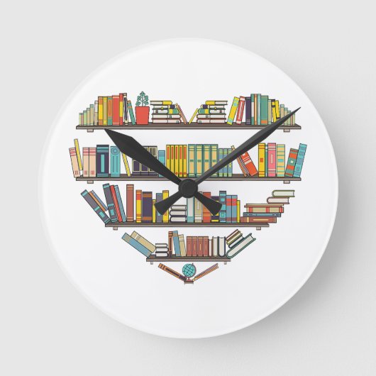 Horloge Ronde Livres cool Lecture Hommes Femmes Livre Lover Lite (Recto)