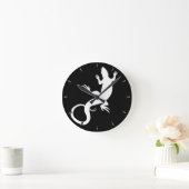 Horloge Ronde Lizard Clock Cute Reptile Art (Maison)