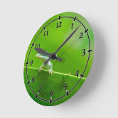 Horloge Ronde Lizard d'Anole verte Rencontre Petite chose mignon (Angle)