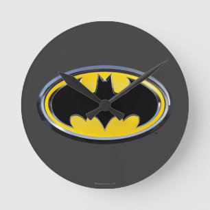 Horloge Ronde Logo classique du symbole   de Batman