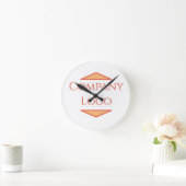 Horloge Ronde Logo de Custom  (Maison)