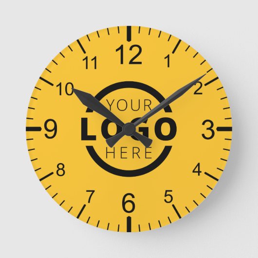 Horloge Ronde Logo de Custom Company (Recto)