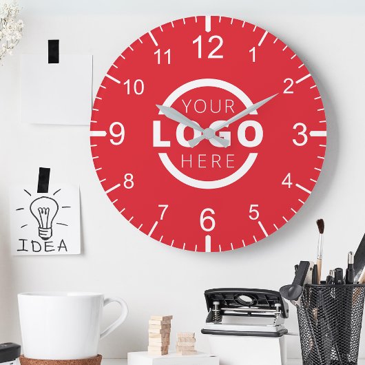Horloge Ronde Logo de Custom Company