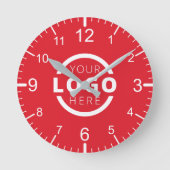 Horloge Ronde Logo de Custom Company (Recto)