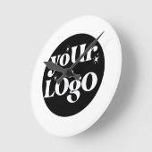 Horloge Ronde Logo d'entreprise de marque (Angle)