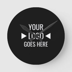 Horloge Ronde Logo d'entreprise personnalisable facile