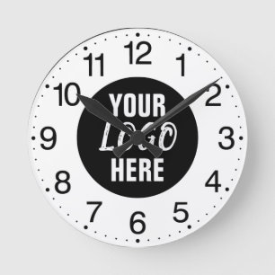 Horloge Ronde Logo d'entreprise personnalisé