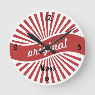 Horloge Ronde Logo des signes originaux Thunder_Cove