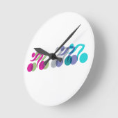 Horloge Ronde Logo du cool Bikers (Angle)