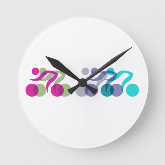 Horloge Ronde Logo du cool Bikers (Recto)