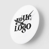 Horloge Ronde Logo minimaliste (Angle)