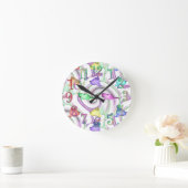 Horloge Ronde Lollipop Kittens (Maison)