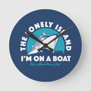 Horloge Ronde Lonely Island - Jetez Un Oeil