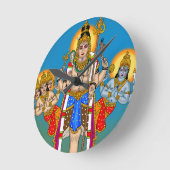 Horloge Ronde Lord Ekpada Shiva Clock (Angle)