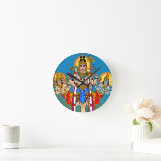 Horloge Ronde Lord Ekpada Shiva Clock (Maison)